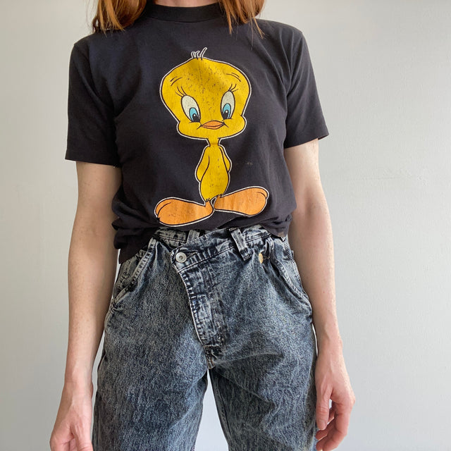 1966 !! T-shirt graphique Tweety Bird Faded and Beat Up (Collection personnelle)
