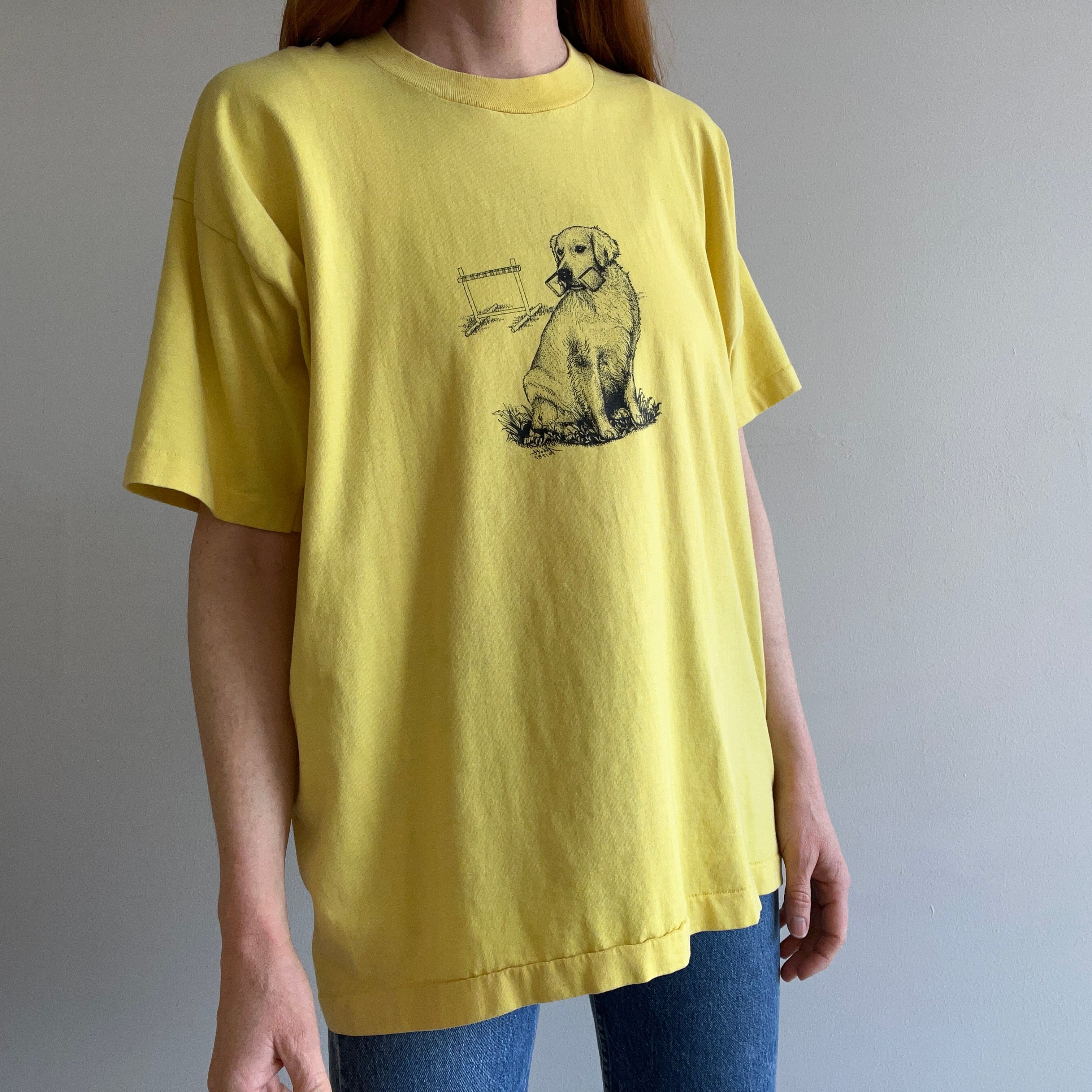 1987 Qui est le meilleur copain ??? Qui est?? T-shirt Labrador