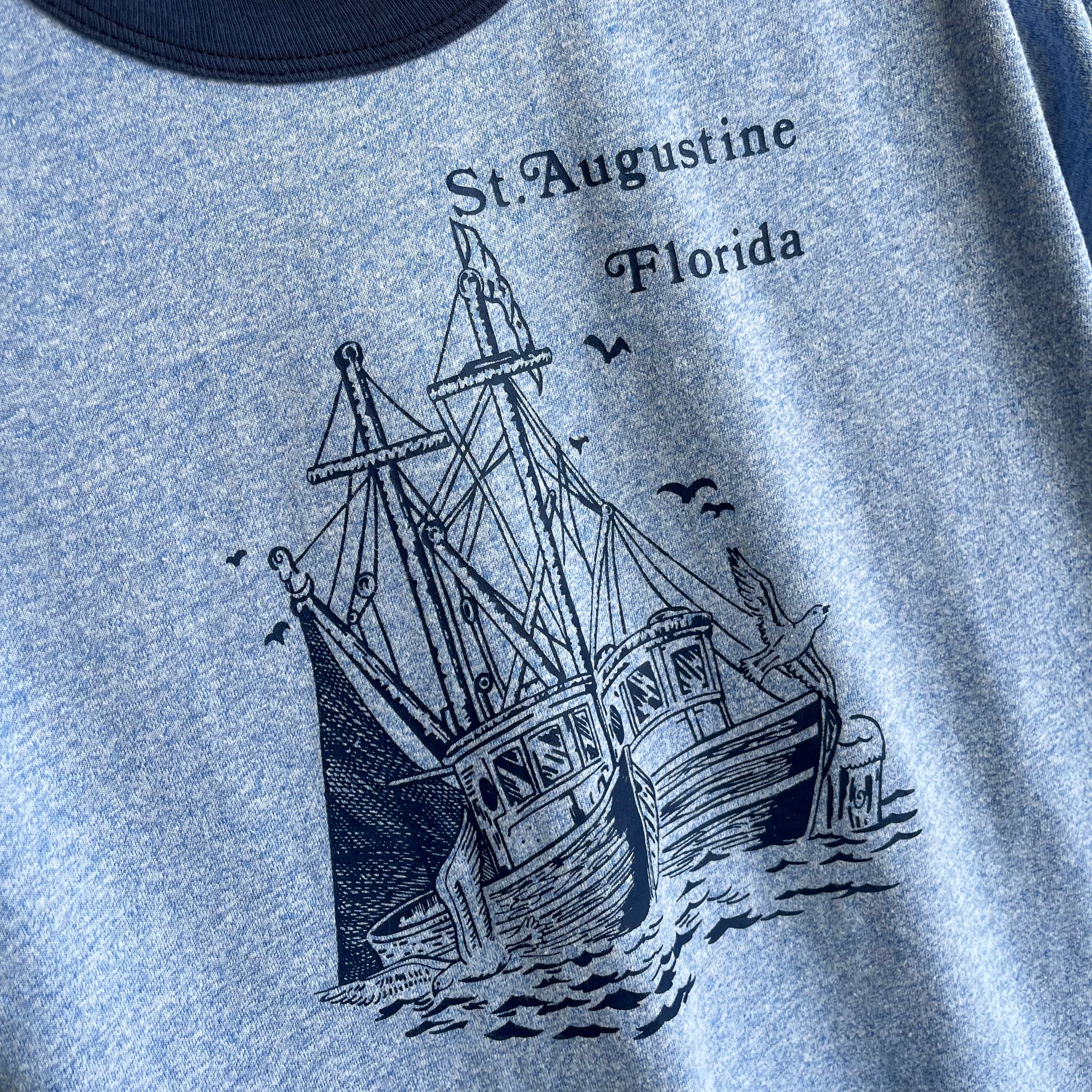 1980s St. Augustine, Florida Ring T-Shirt by Screen Stars