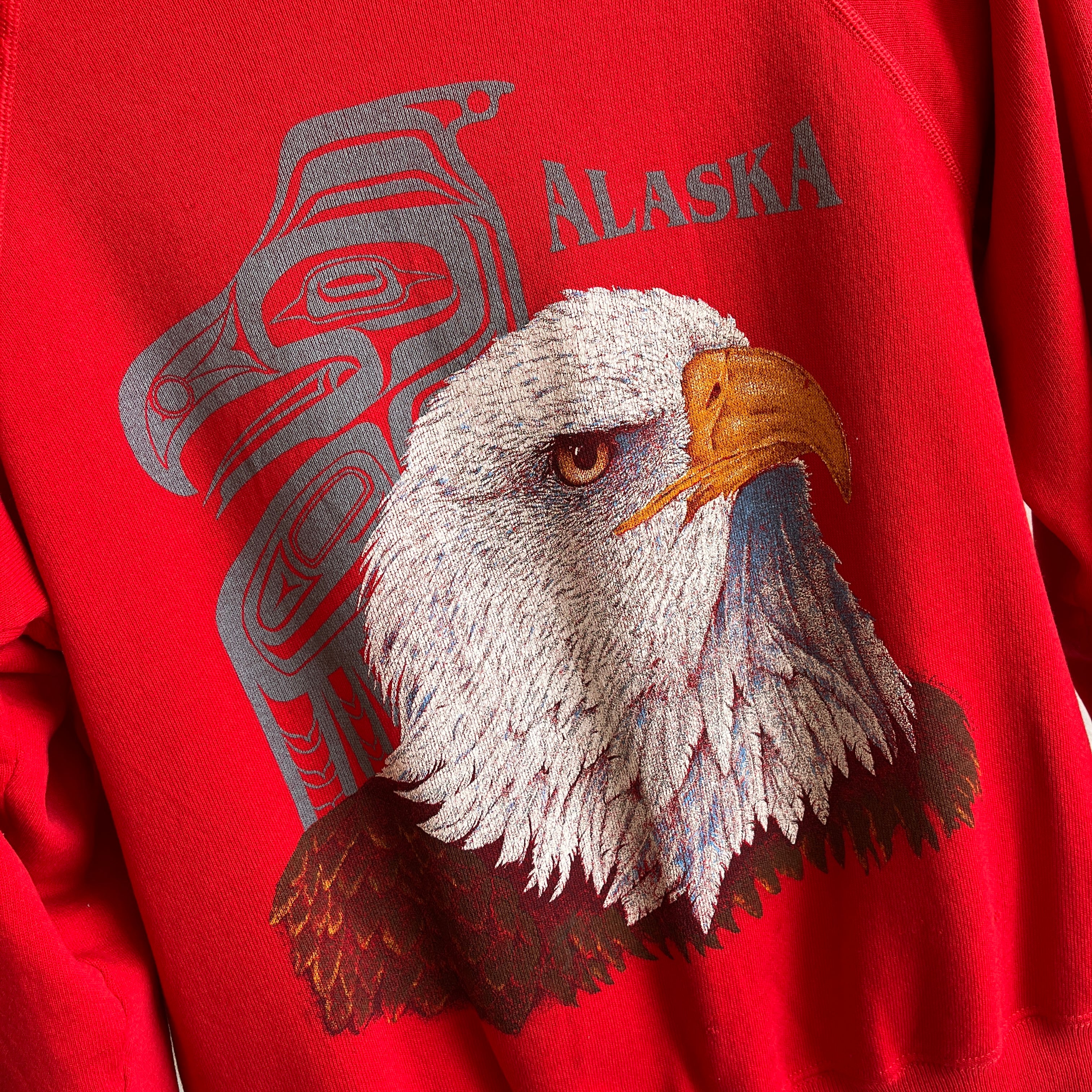 1990s Alaska Eagle Tourist Sweatshirt