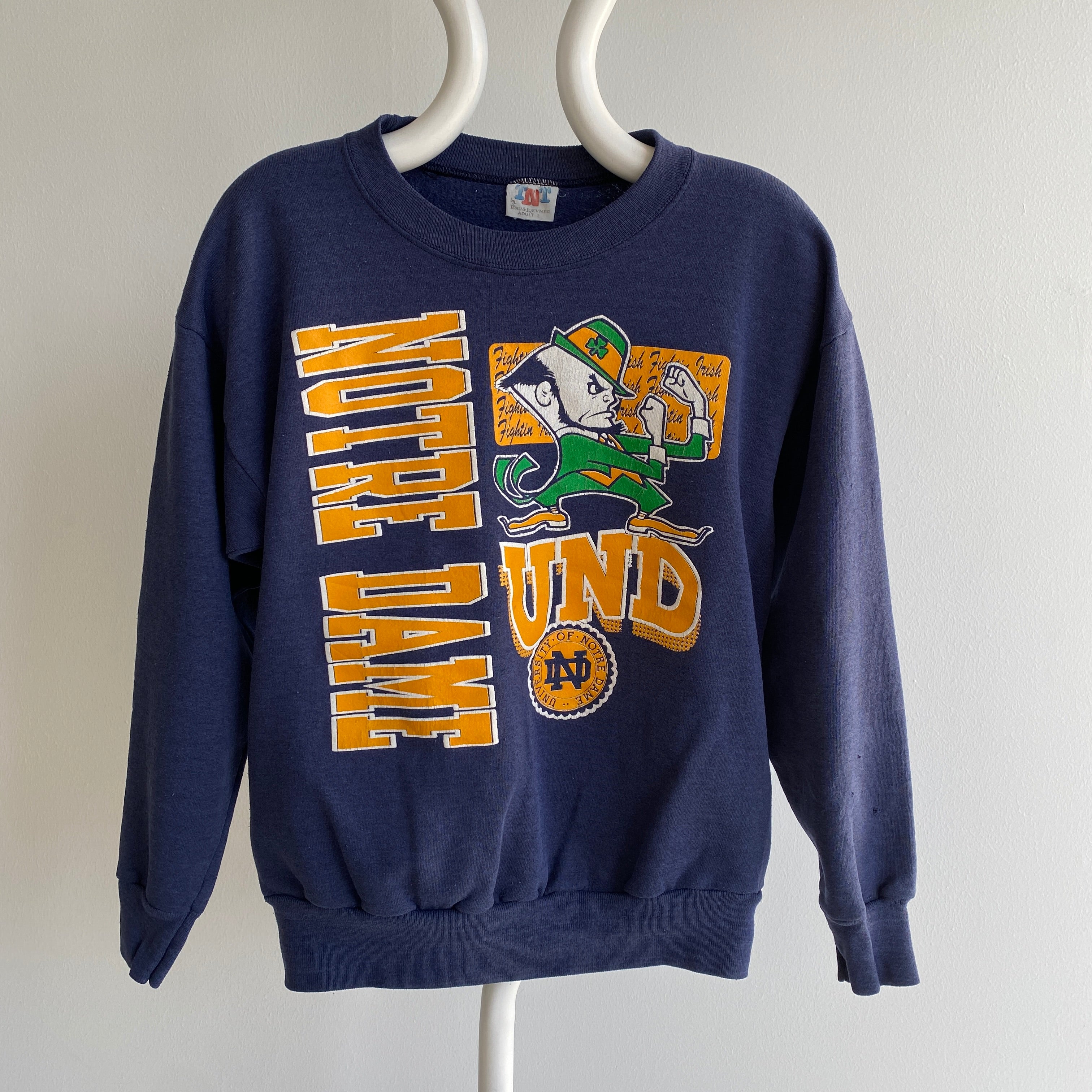 1980s Notre Dame Graphic Sweatshirt