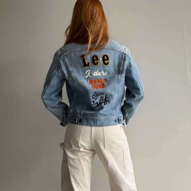 1980s Lee Denim Jacket with "Riders Rodeo Club Ojai, Calif." On the Backside