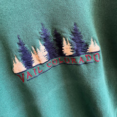 1980s Vail, Colorado Pine Tree Sweatshirt by Hanes Heavyweight - USA Made