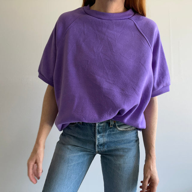 1990s Larger Purple Warm Up Sweatshirt