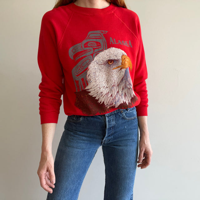 1990s Alaska Eagle Tourist Sweatshirt