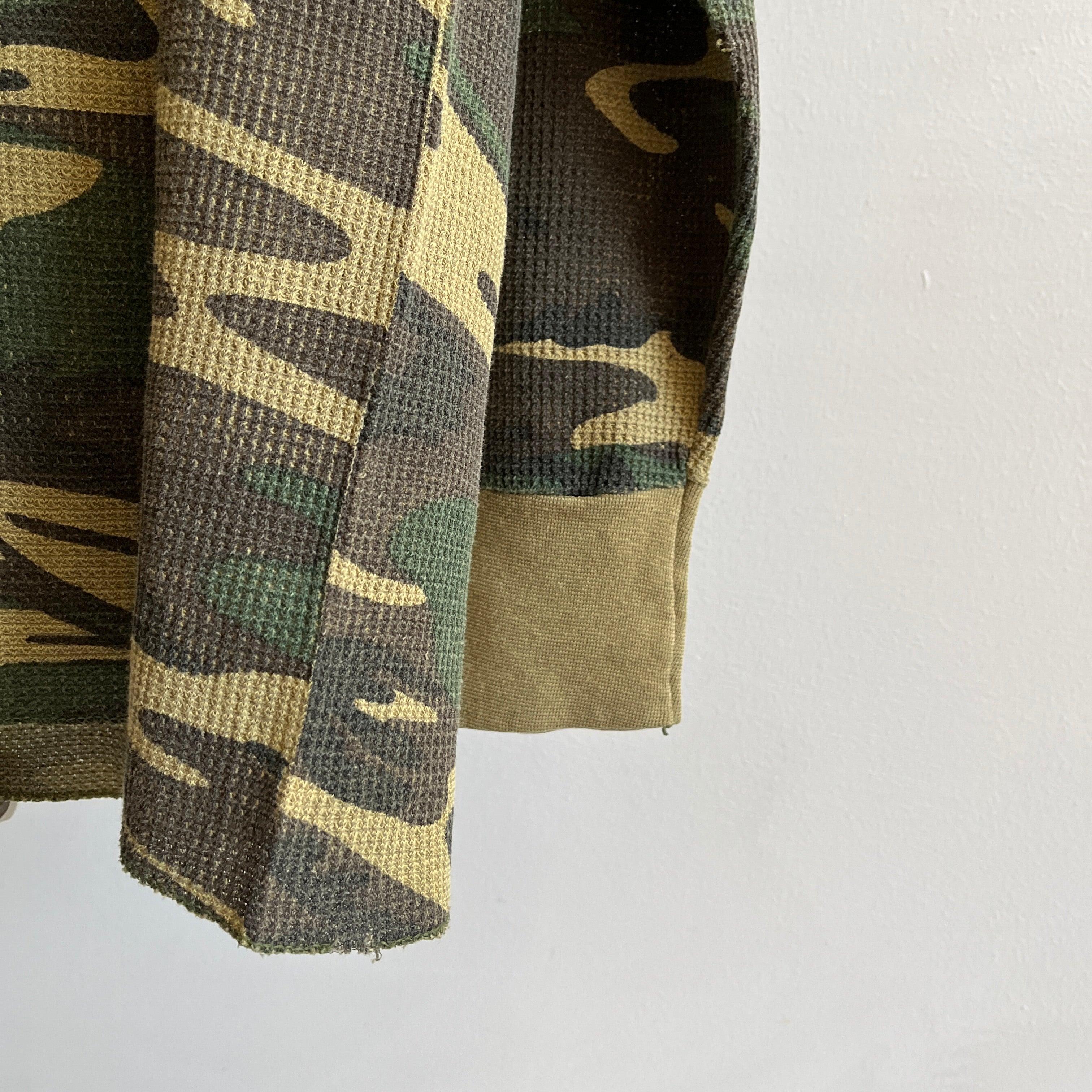 Chemise thermique longue camouflage 1980s XL