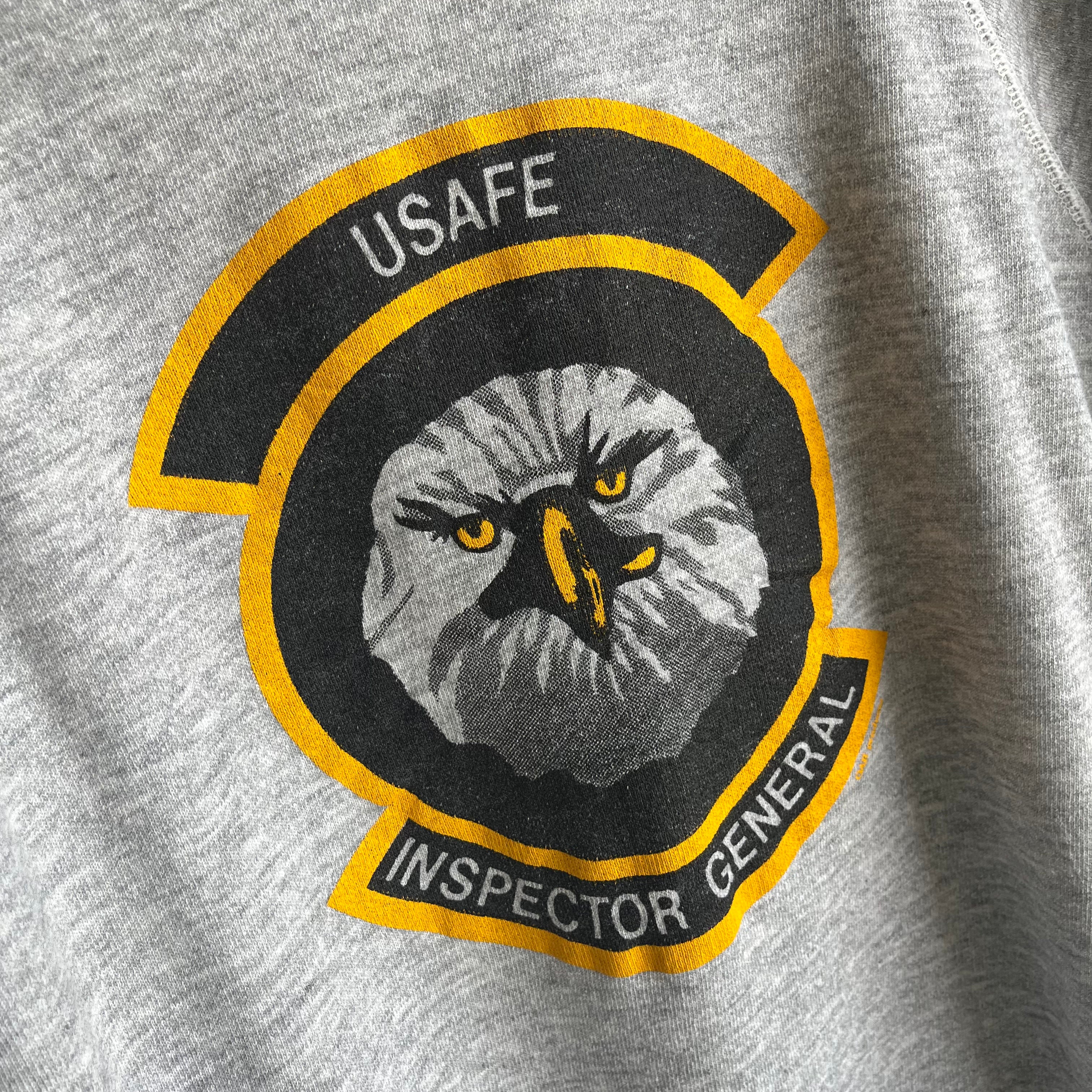 1980/90s US Air Force in Europe - USAFE - Inspector General Sweatshirt