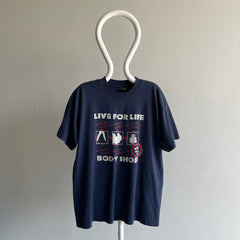 1990s Live For Life Body Shop - Fabriqué aux États-Unis - T-shirt