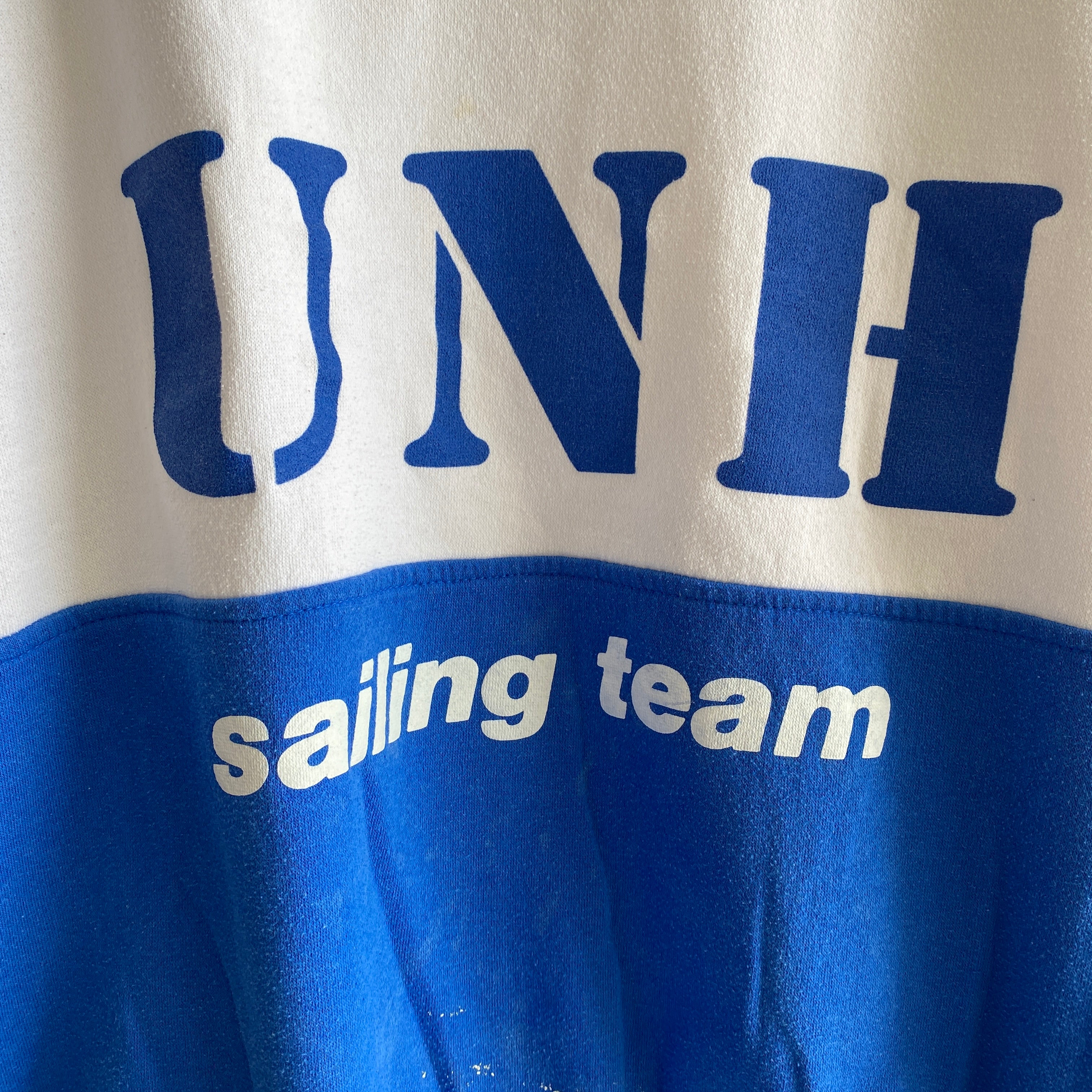 1990s University of New Hampshire Sailing Team Color Block Sweatshirt