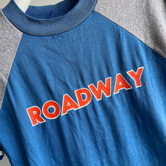 T-shirt à manches courtes de baseball Roadway des années 1970/80 par Velva Sheen