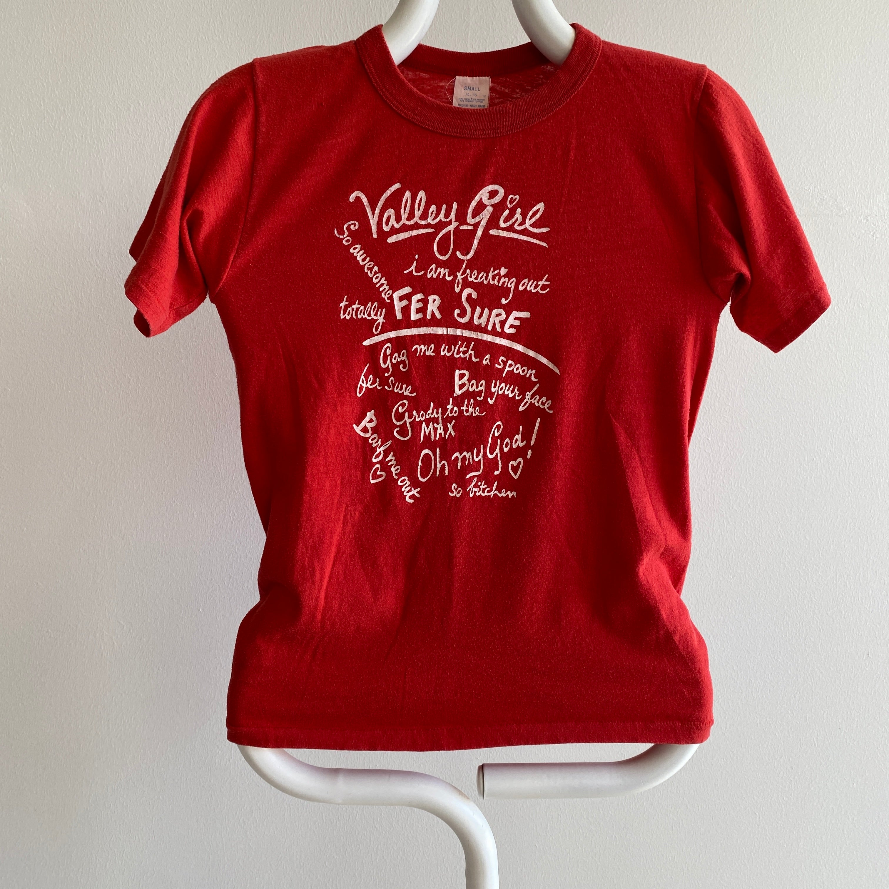 1980s Valley Girl Slang Tee - Shout Out To The 818!!