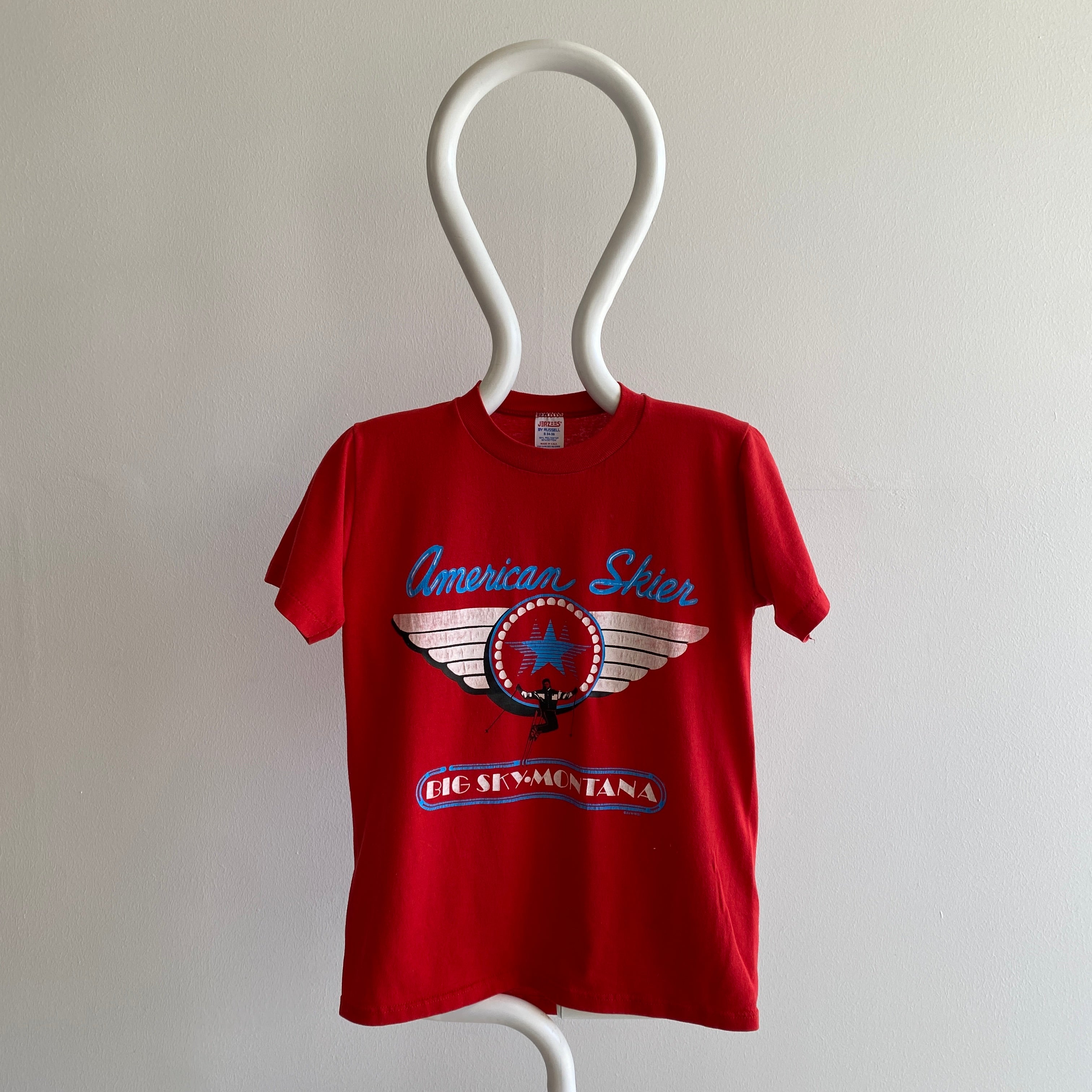 1986 Big Sky Montana Tourist Sky T-Shirt by Jerzees/Russell