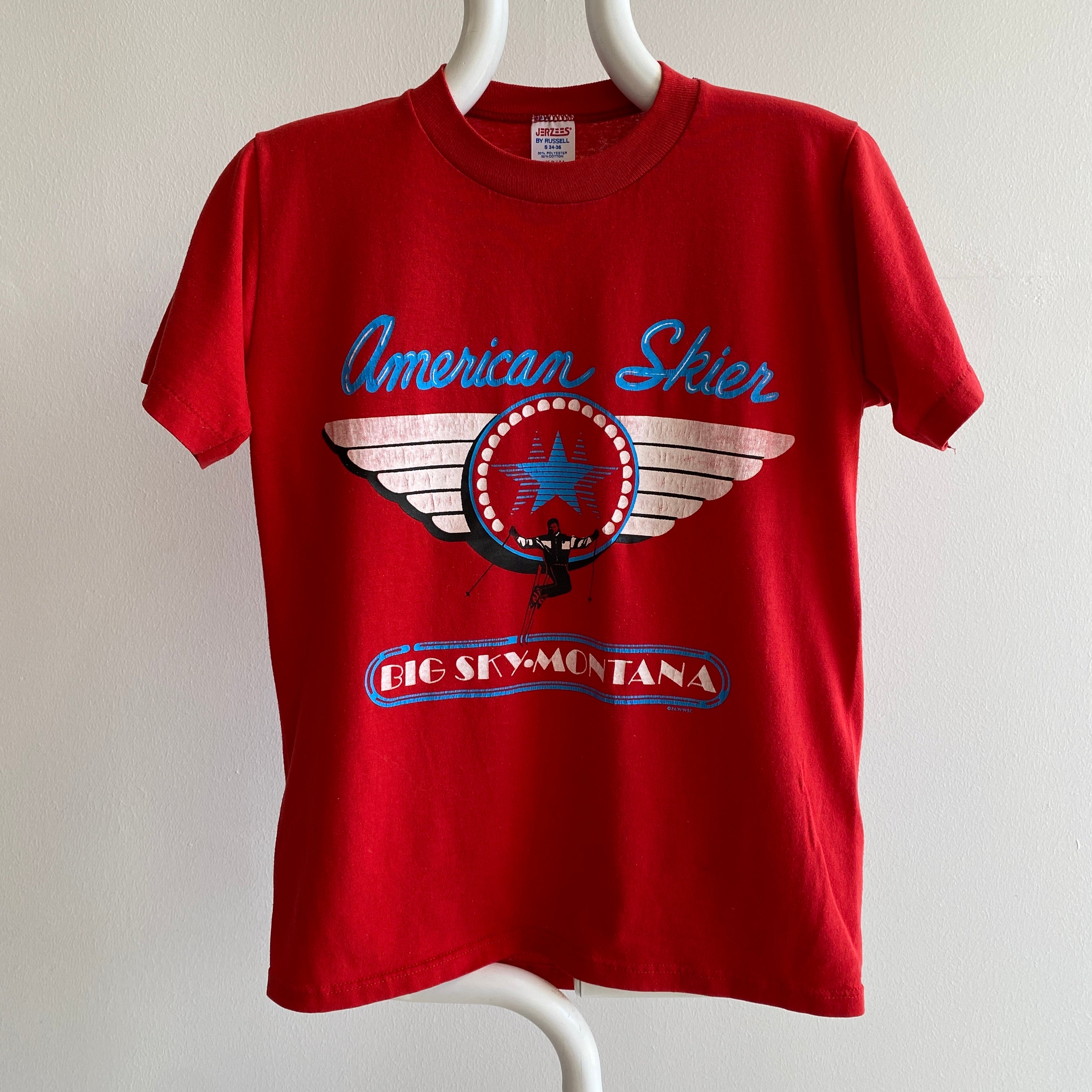 1986 Big Sky Montana Tourist Sky T-Shirt by Jerzees/Russell