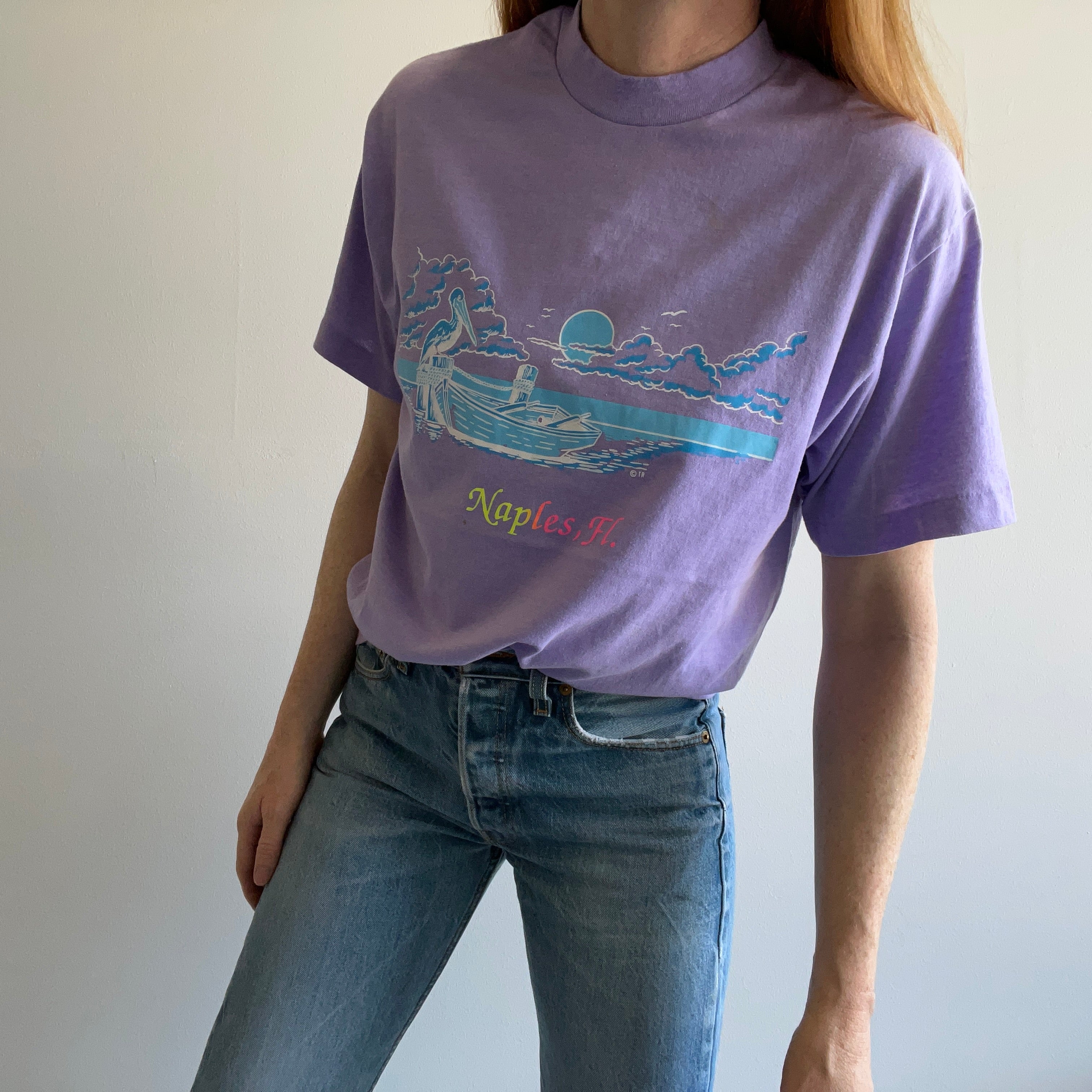 1980s Naples, Florida Tourist T-Shirt by Tee Jays