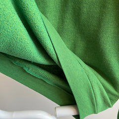 Sweat Jerzees vert lime des années 1980 - superbe couleur !