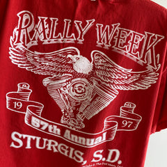 1997 Sturgis - T-shirt graphique en coton surdimensionné à l'avant et à l'arrière