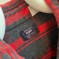 1980s Buffalo Plaid Cowboy Snap Front Flannel