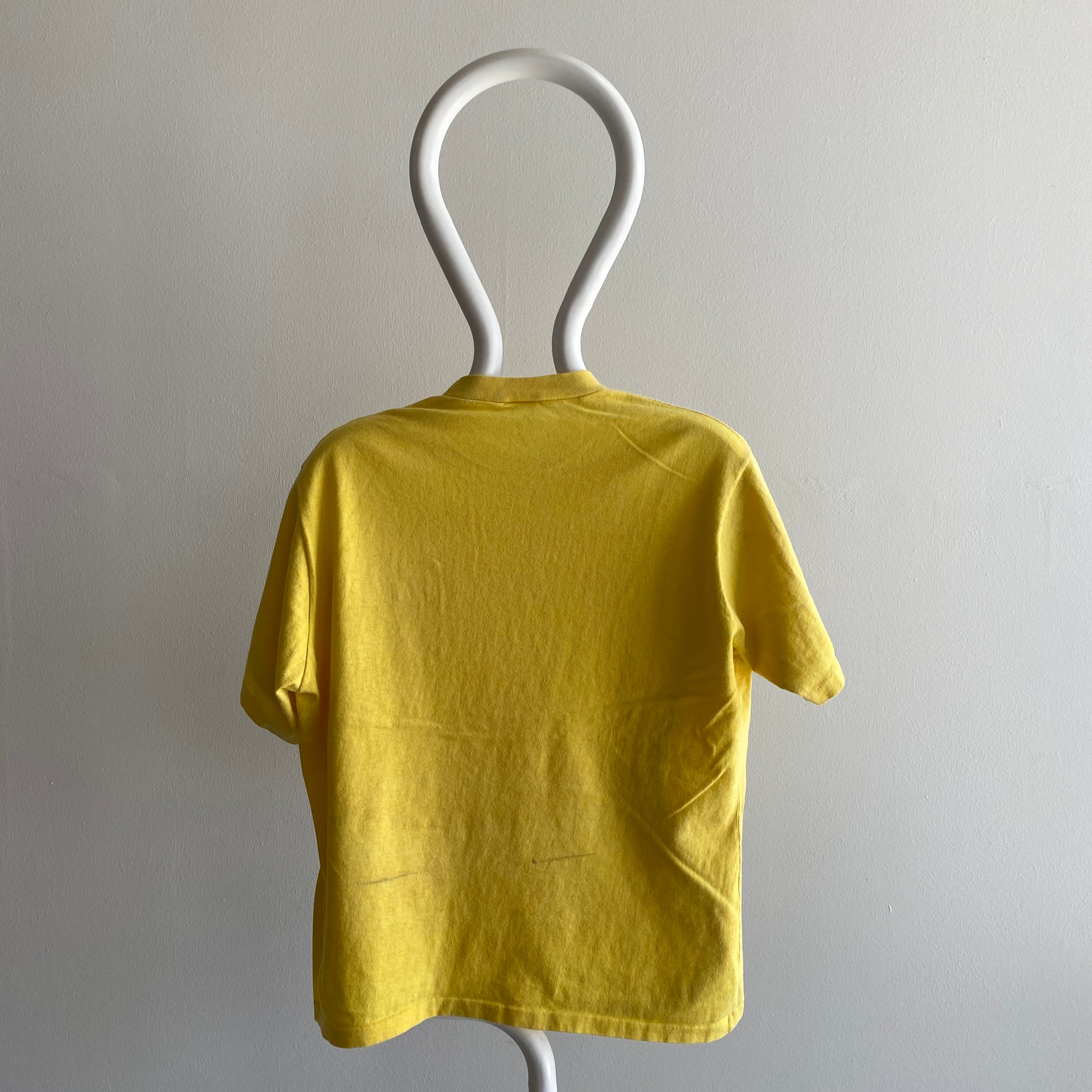 1980/90s McGregor Blank Yellow Pocket T-Shirt