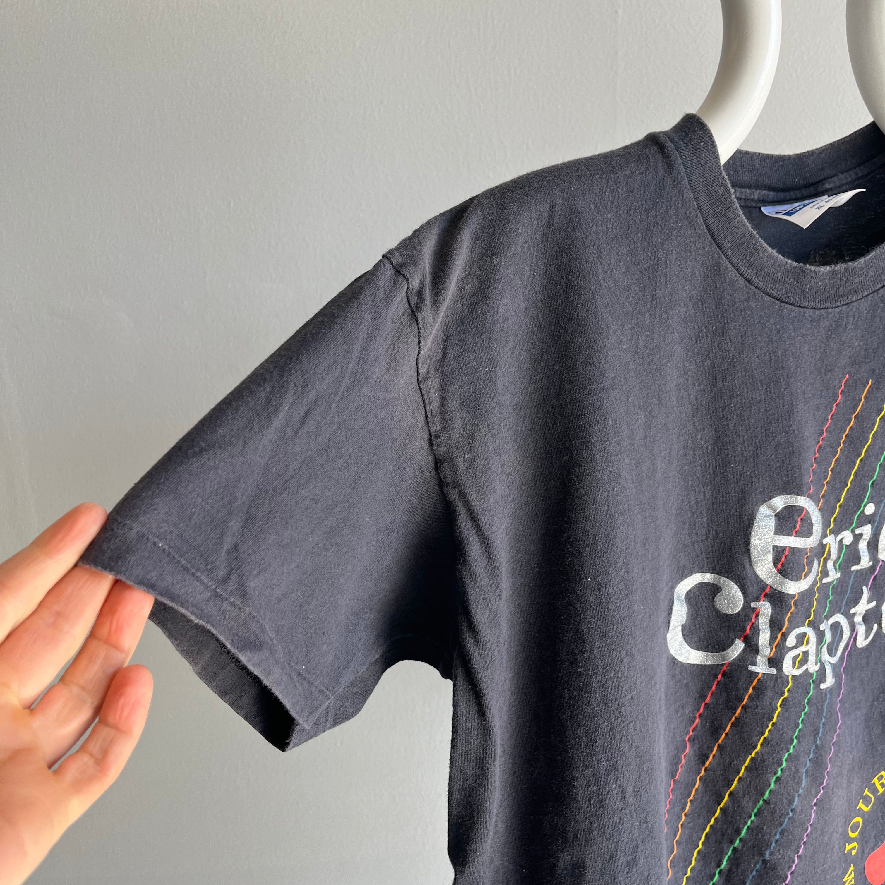 1990 Eric Clapton Journeyman World Tour Cotton T-Shirt