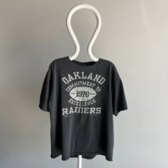 1994 Nicely Beat Up Oakland Raiders T-Shirt by Nutmeg