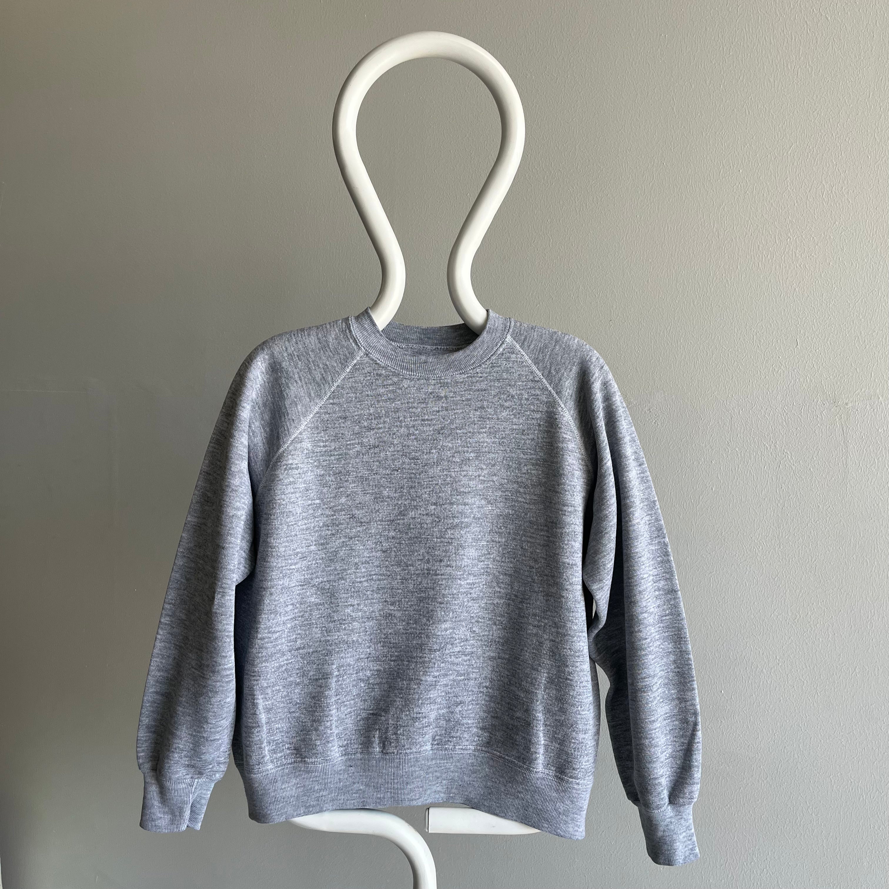1970/80s Blank Gray Sweatshirt - Personal Collection - A Grade