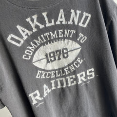 1994 Nicely Beat Up Oakland Raiders T-Shirt by Nutmeg