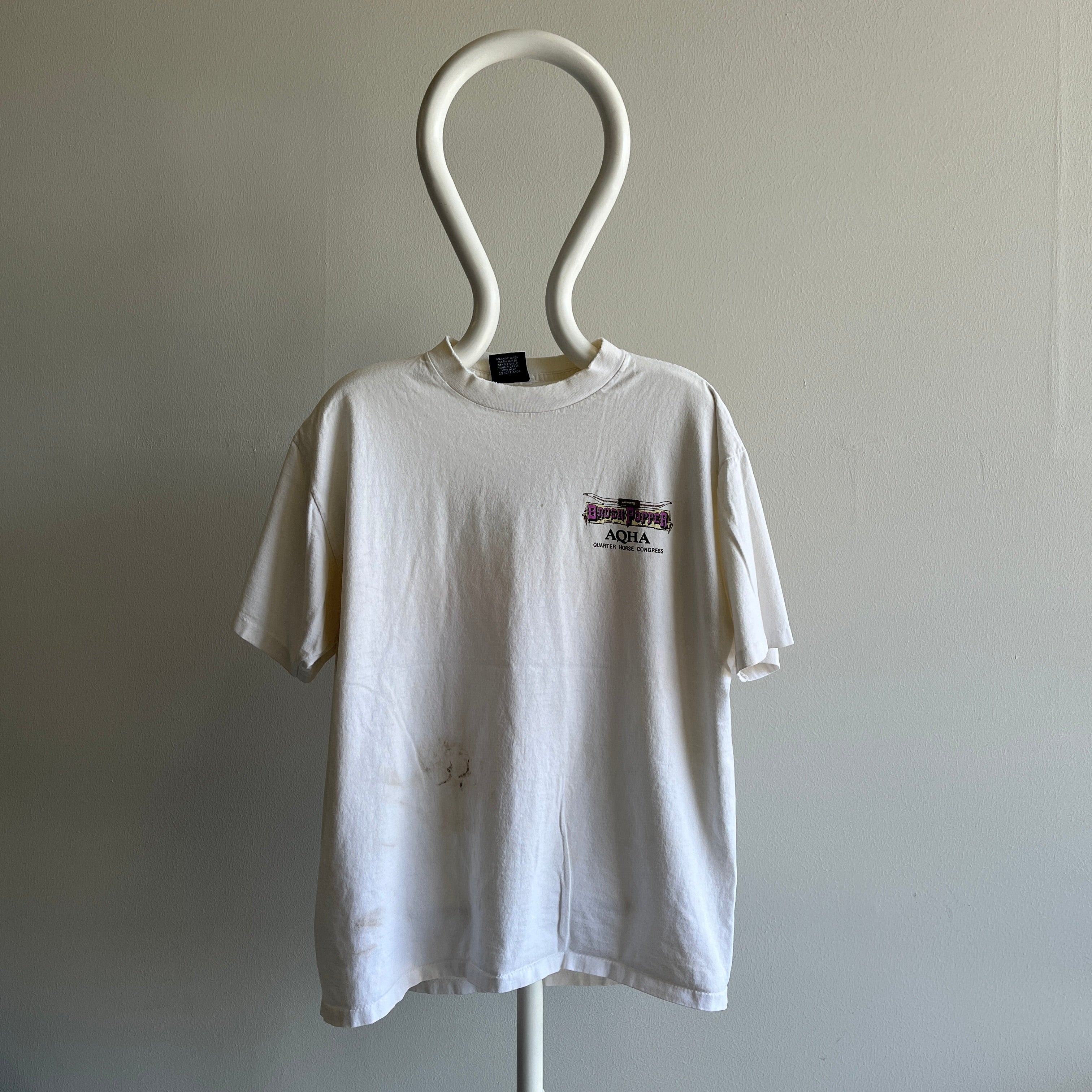 1990s Wrangler AQHA Brush Popper T-shirt à l'arrière
