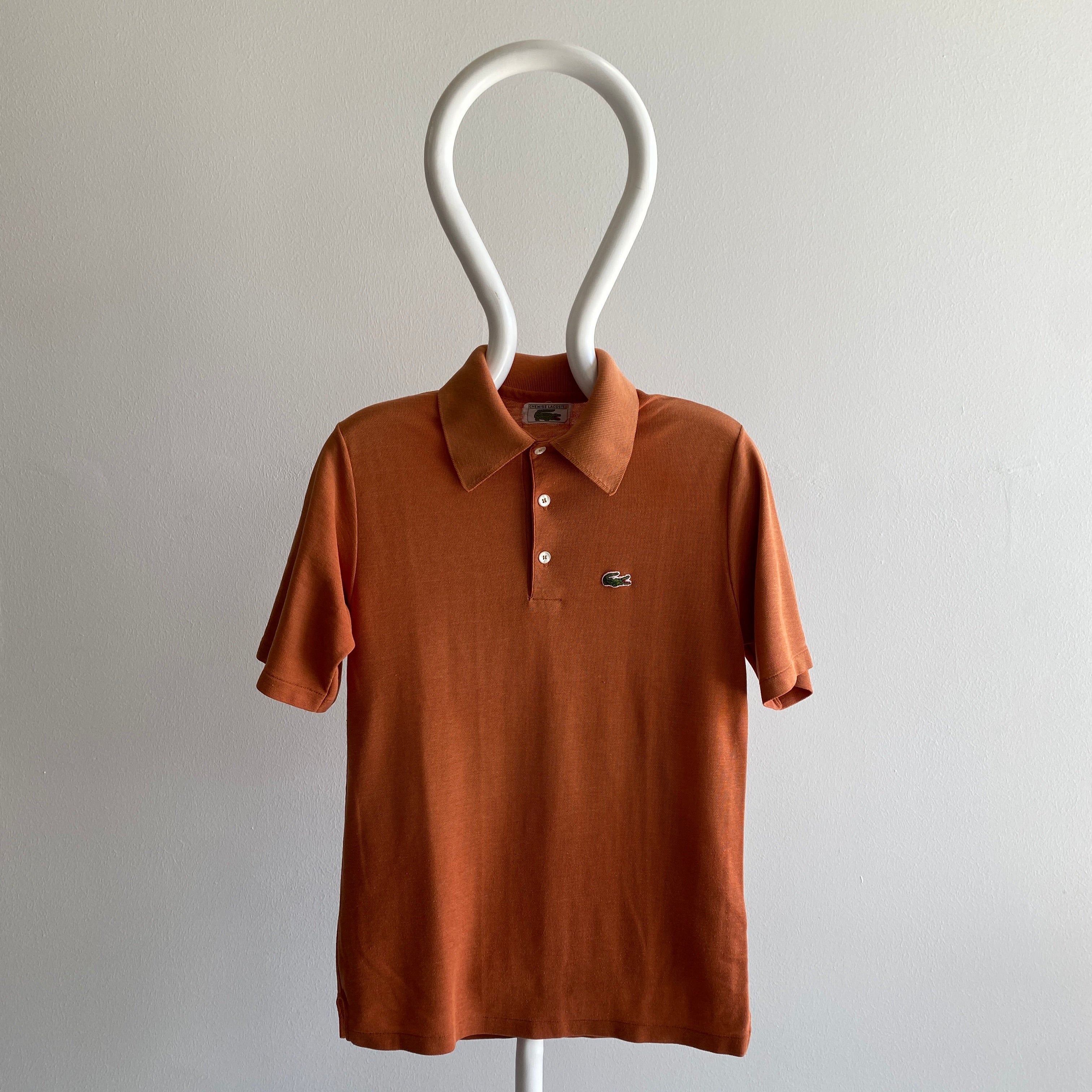 1970s Rad Sun Faded Rusty LaCoste Polo T-Shirt