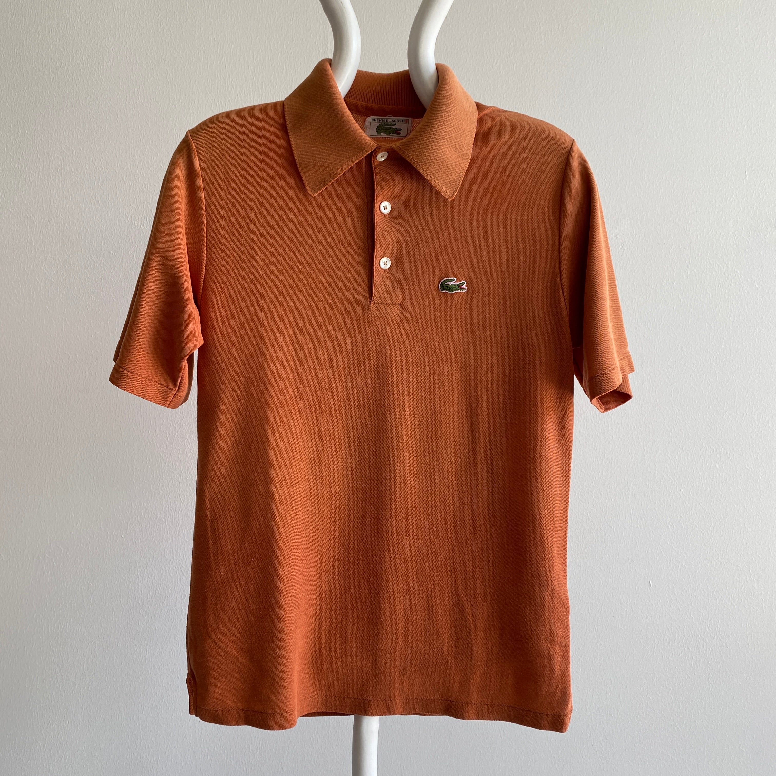 1970s Rad Sun Faded Rusty LaCoste Polo T-Shirt