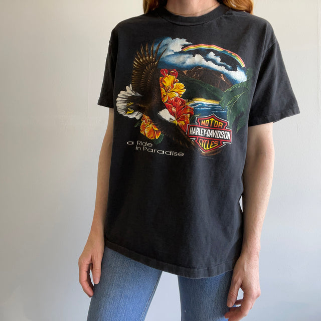 1993 Hawaii Harley T-shirt avant et arrière - Appel aux collectionneurs !