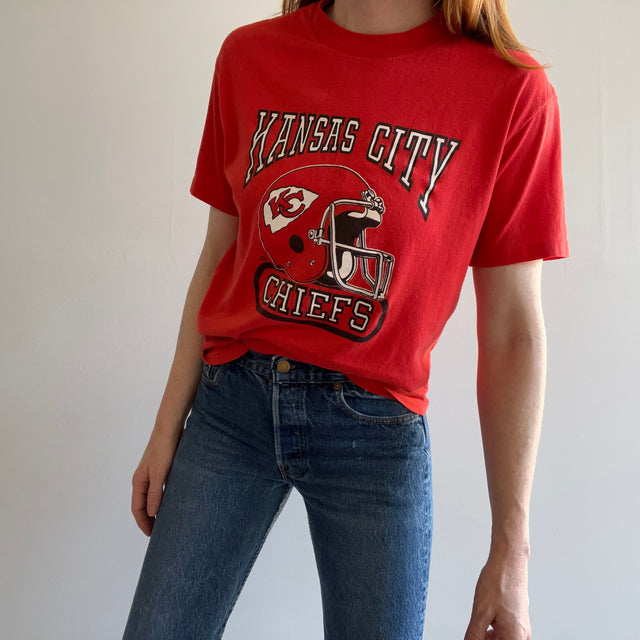 T-shirt des chefs de Kansas City des années 1980