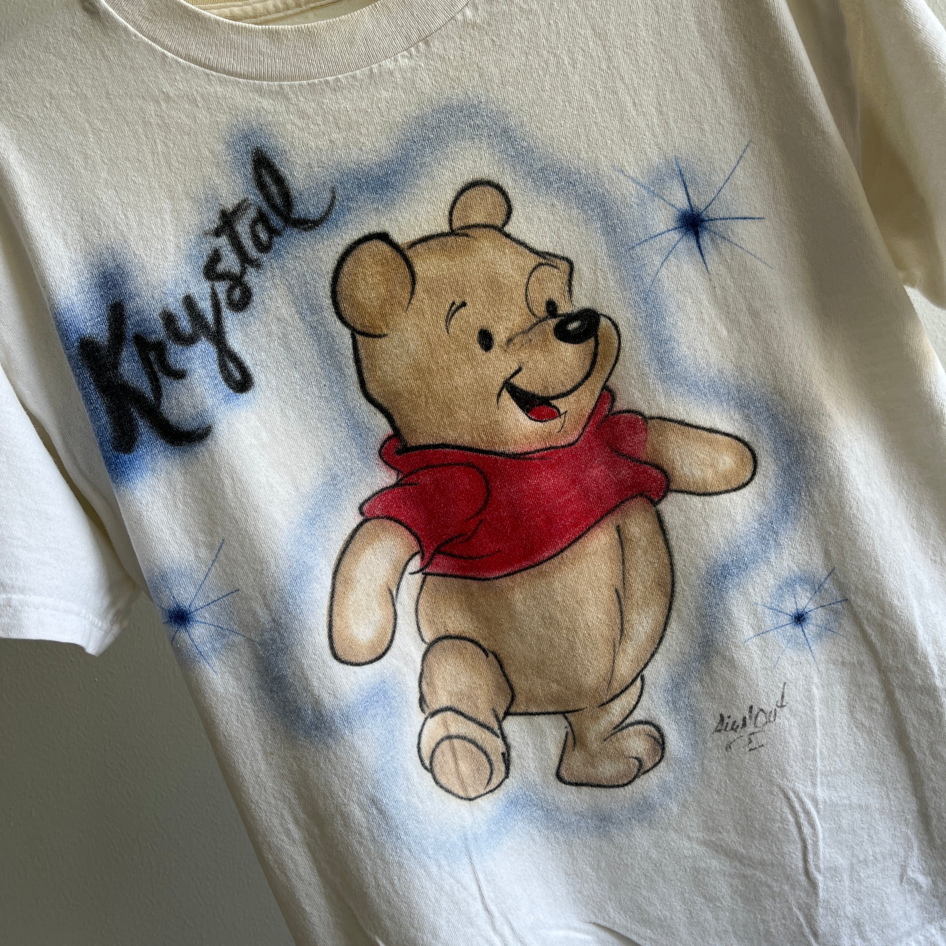 T-shirt Pooh + Krystal 4Eva Air Brush des années 1990