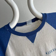 GG 1970s Blue Nun Wine Super Stained Baseball T-Shirt