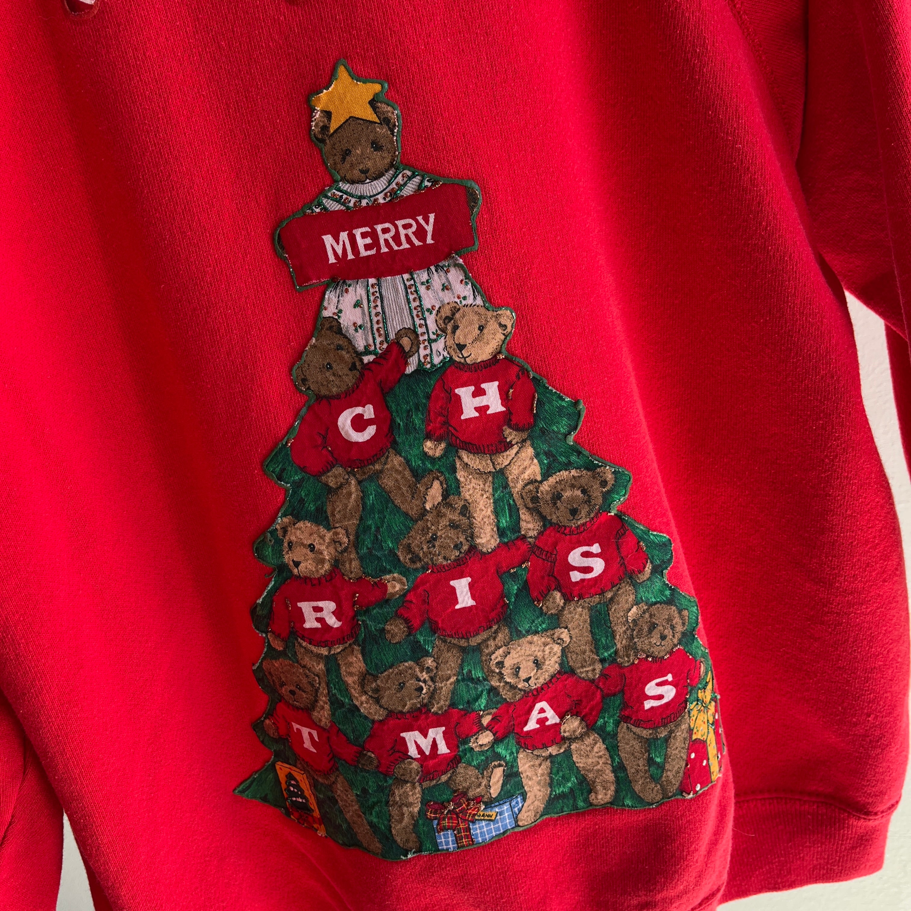 1980s Incredible DIY Christmas Flair Sweatshirt