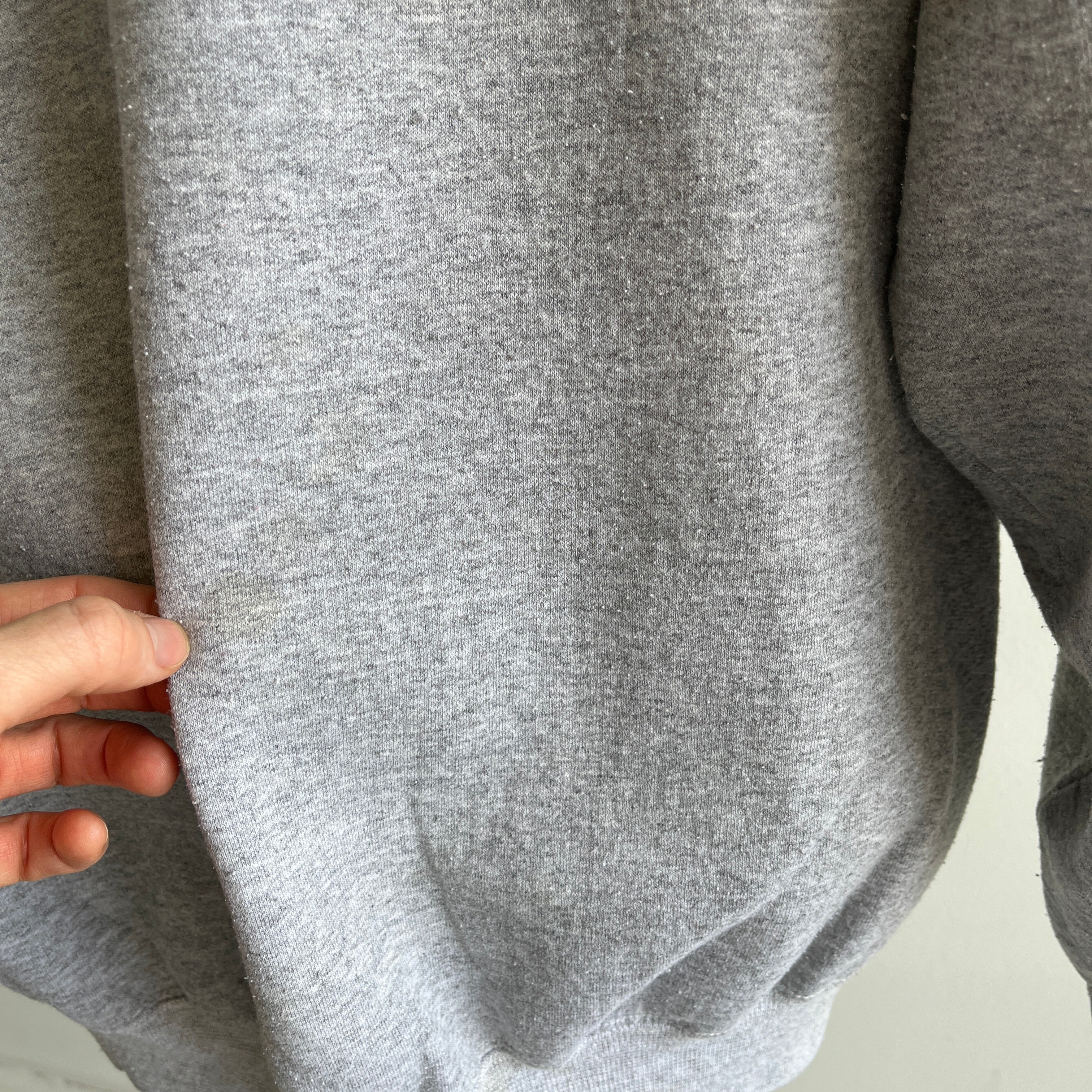 1990s Hanes Her Way Blank Gray Sweatshirt