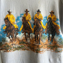 1996 Cowboys in Rain Coats Super Age Stained T-Shirt - RAD!!!