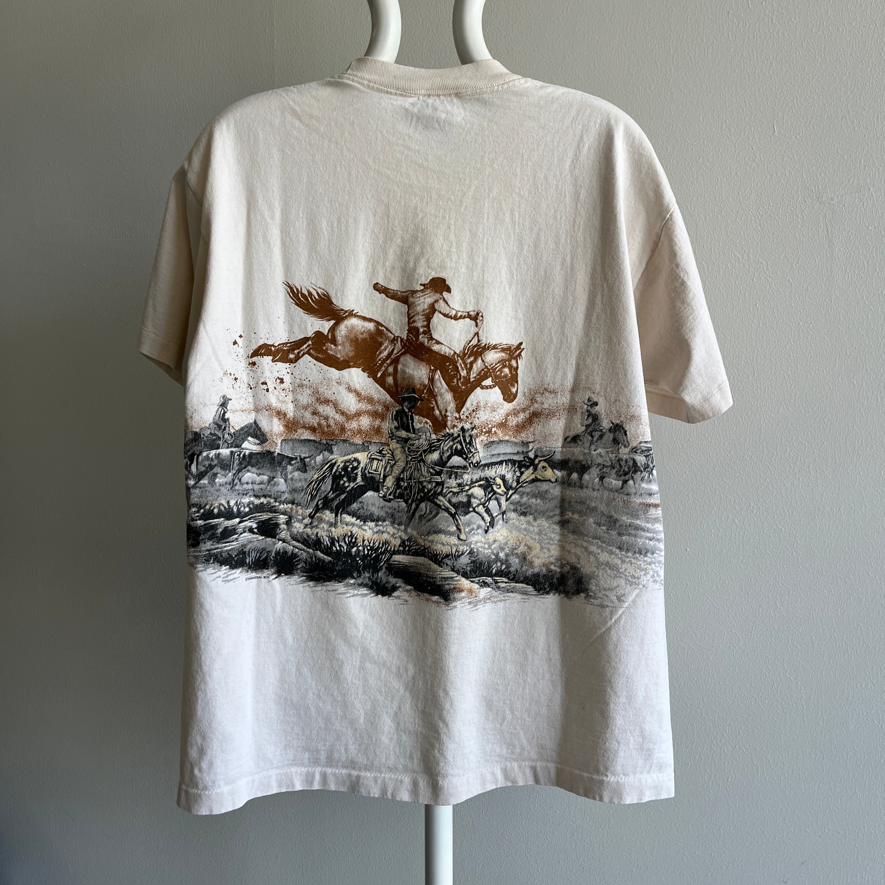 1993 South Dakota Wrap Around T-Shirt by Anvil