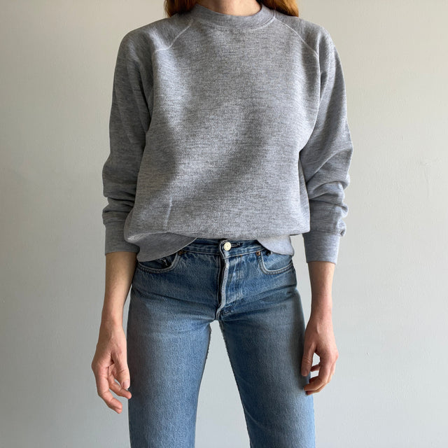 1970/80s Blank Gray Sweatshirt - Personal Collection - A Grade