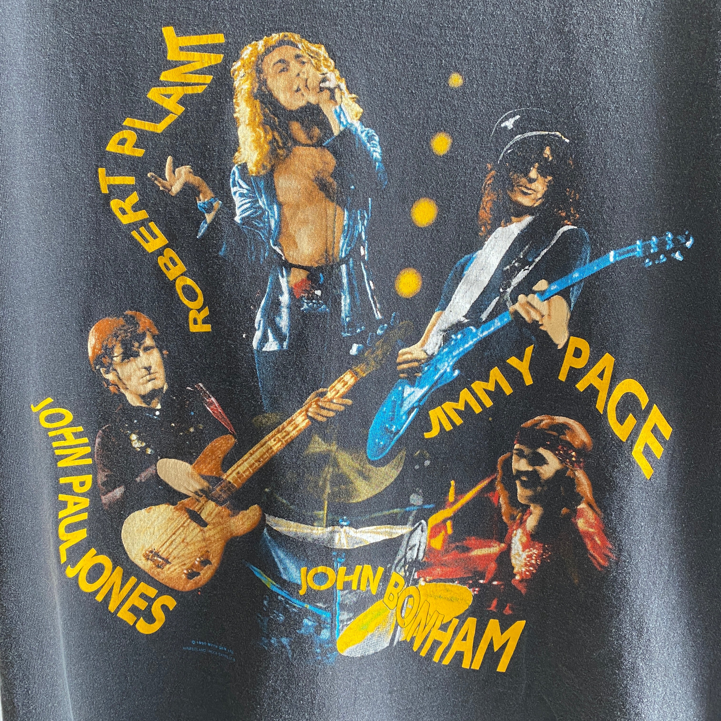 1980 (DATED) Led Zeppelin Faded Rock T-Shirt - NBD