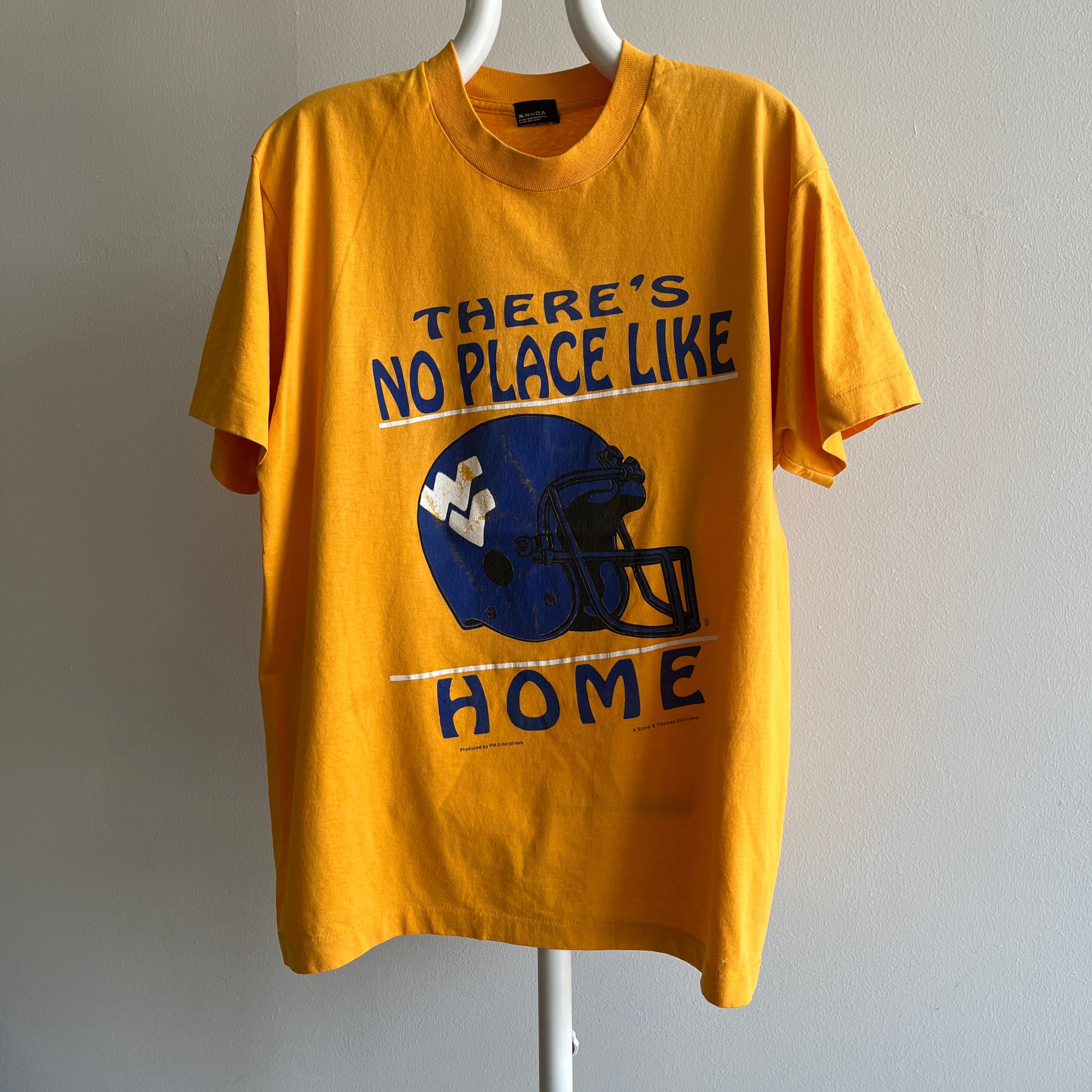 T-shirt de football Virginie-Occidentale des années 1980