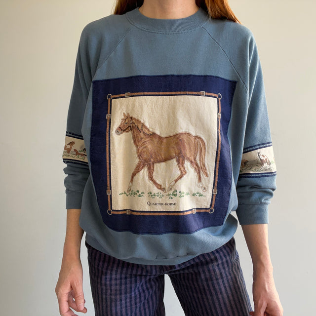 1980s Quarter Horse Crafty Sweatshirt - WOAH