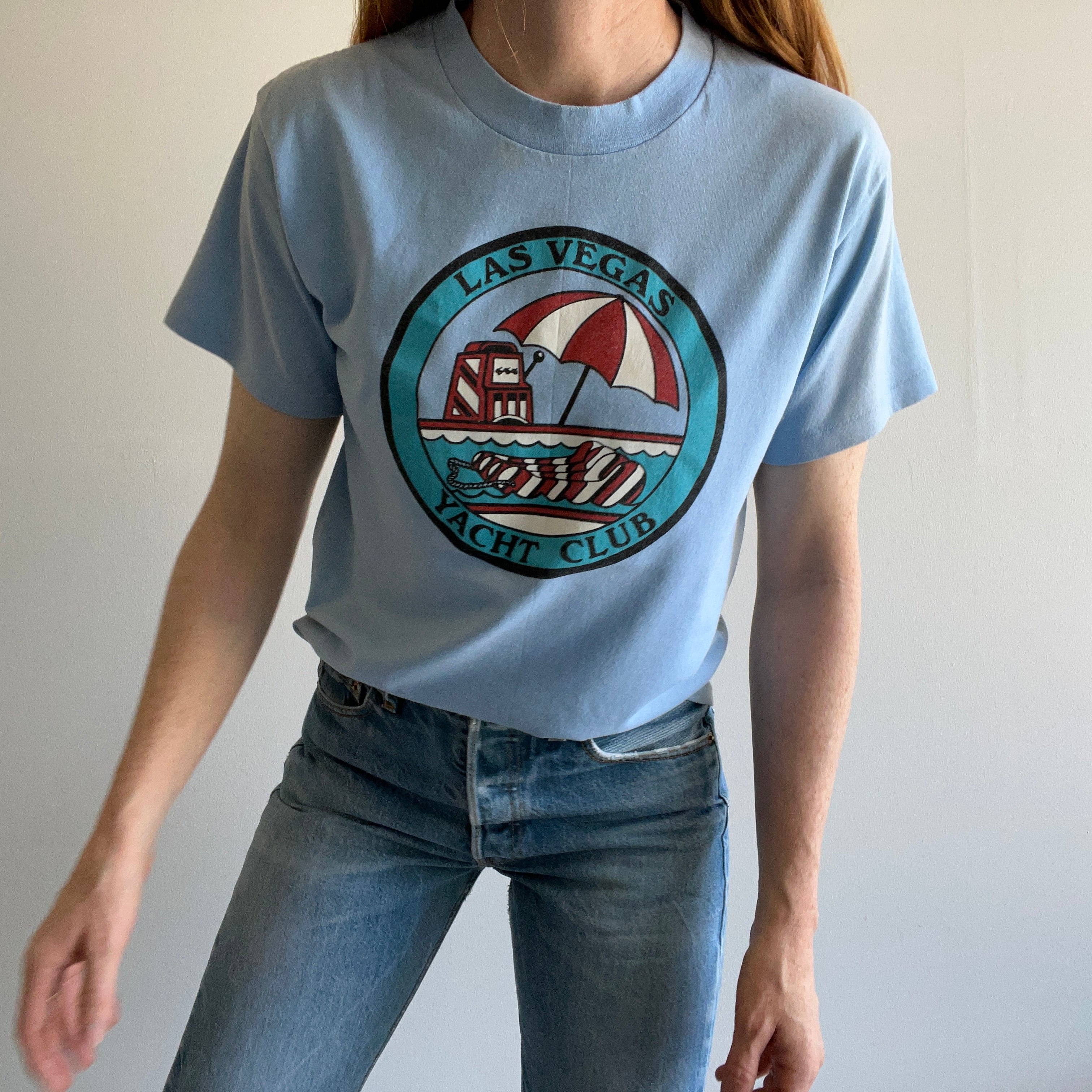T-shirt du club nautique de Las Vegas des années 1980