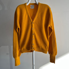 1960s Mustard Yellow Mr. Roger's Style Cardigan