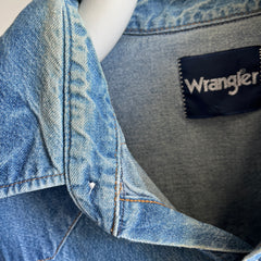 1990s/00s Wrangler Snap Front Cowboy Denim Shirt