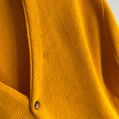 1960s Mustard Yellow Mr. Roger's Style Cardigan