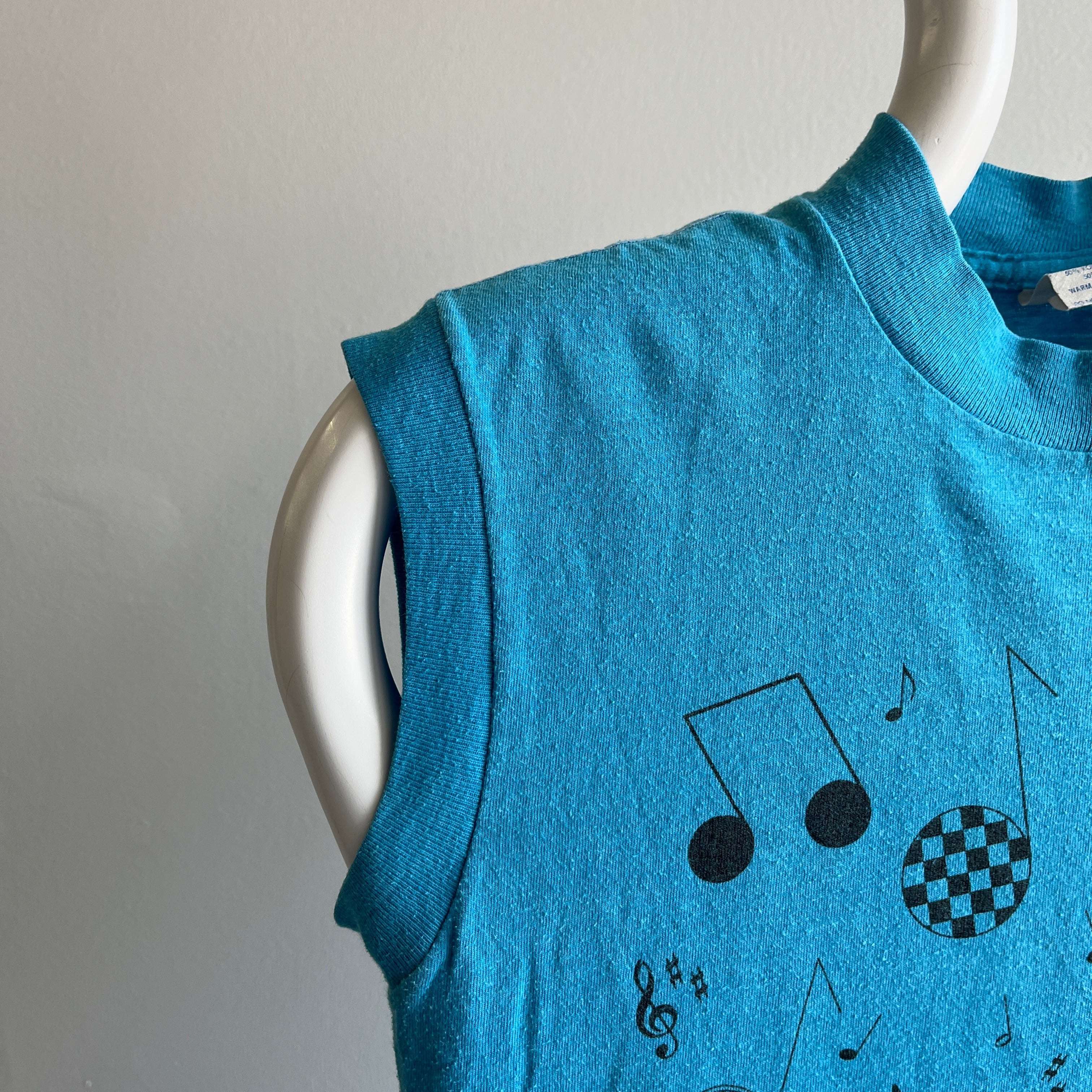 1988 Music Note Muscle Tank by Ched