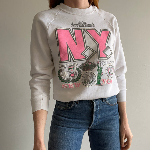 1980s NYU Sweatshirt by FOTL - RAD/Stained!