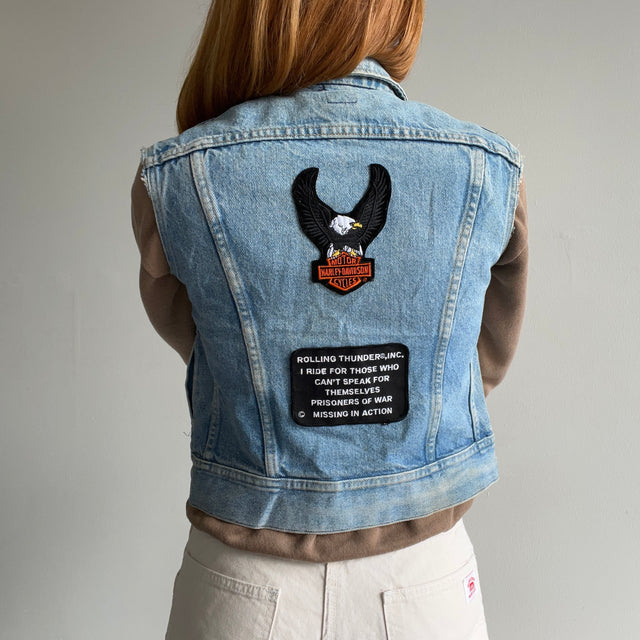 1980s Someone's Pride and Joy Harley DIY Vest by Lee Jeans