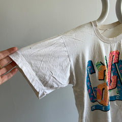 1980s Super Rad Cancun Beat Up Age Stained and Mended Slouchy T-Shirt