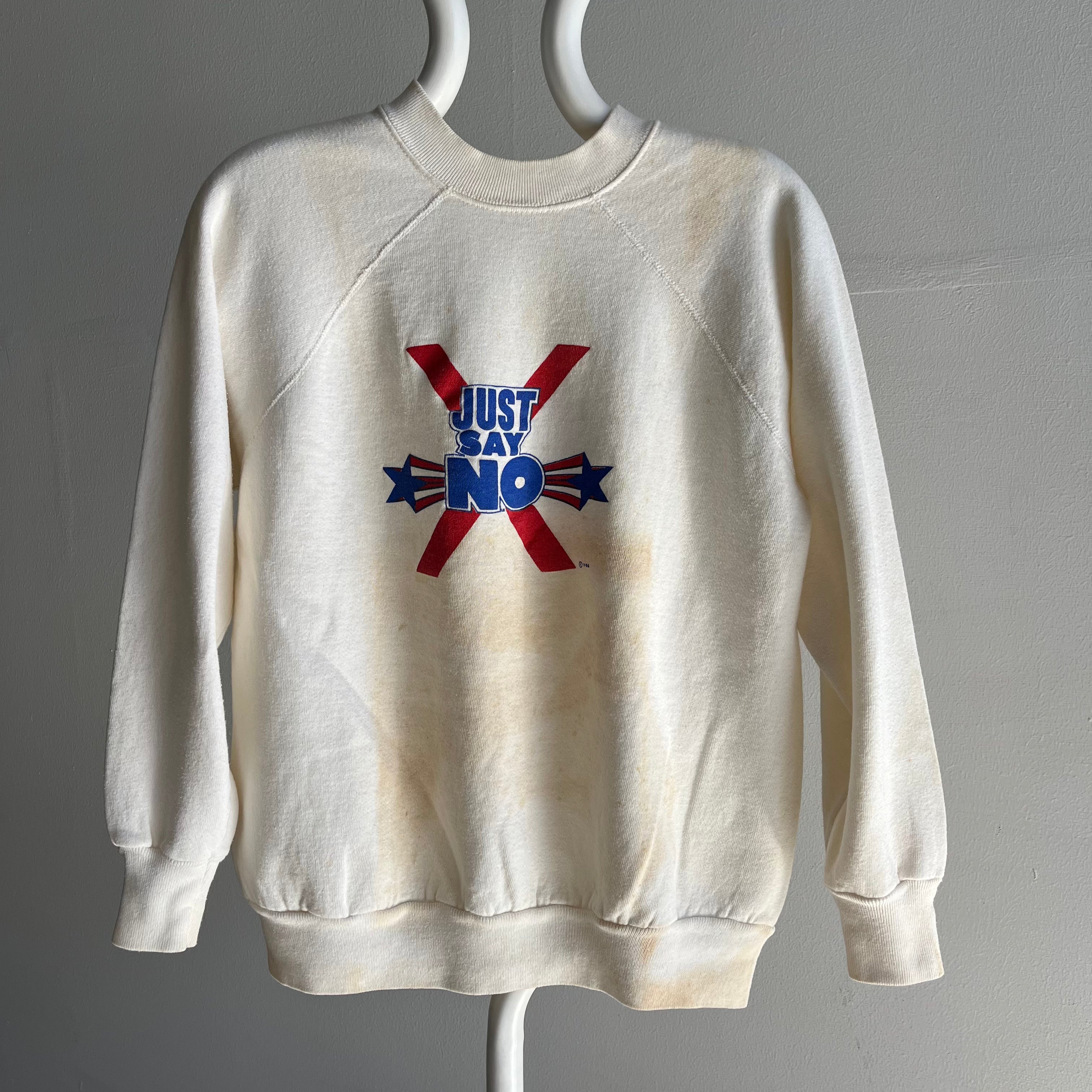 1986 Just Say No - Nancy Regan's Drug Policy Slogan - Sweatshirt